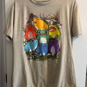 Unisex Colorful Cartoon Frog T-Shirt